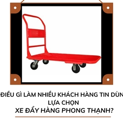 Điều gì làm nhiều khách hàng tin dùng lựa chọn xe đẩy hàng Phong Thạnh?