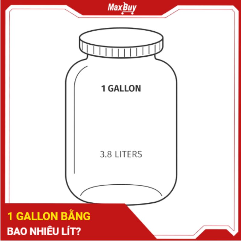1 Gallon bằng bao nhiêu lít? Quy đổi chuẩn và cách tính chuẩn