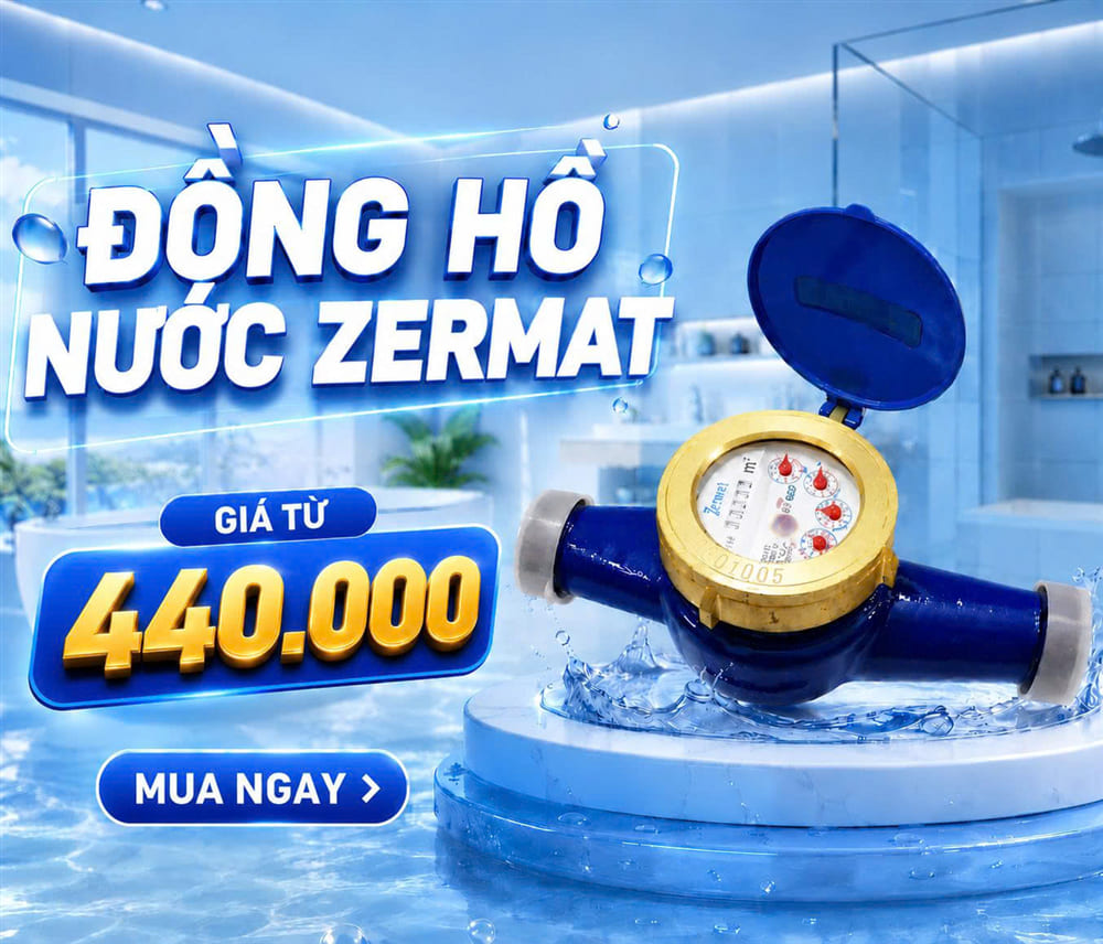 Banner đồng hồ nước