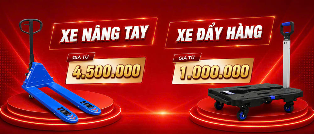 Banner xe nâng tay