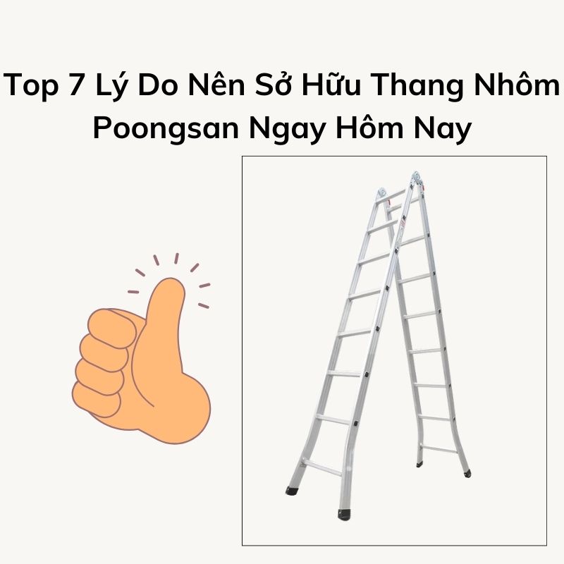 Top 7 Lý Do Nên Sở Hữu Thang Nhôm Poongsan Ngay Hôm Nay