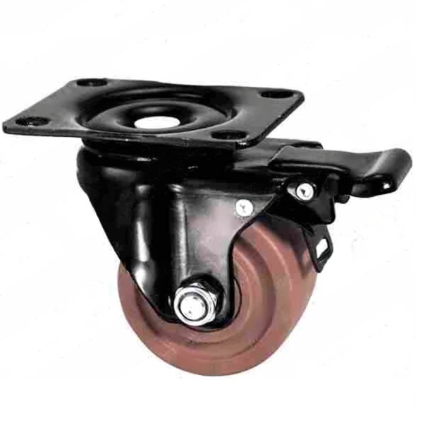 Bánh xe chịu nhiệt TPT75 xoay khoá 2