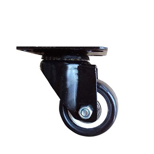 Bánh xe PVC viền đen D40 xoay tròn