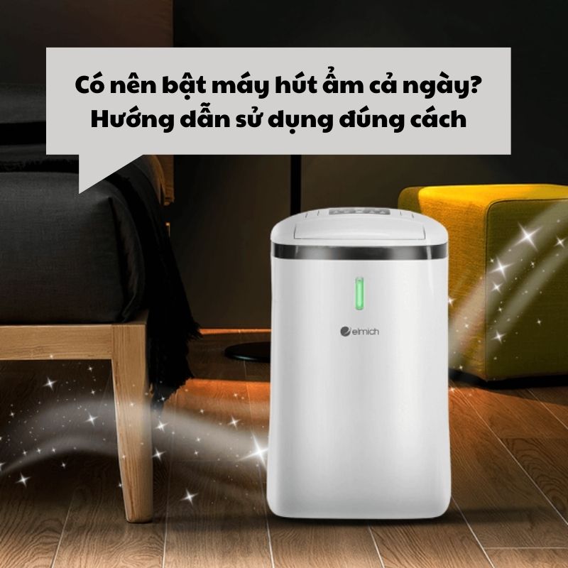Có nên bật máy hút ẩm cả ngày? Hướng dẫn sử dụng đúng cách