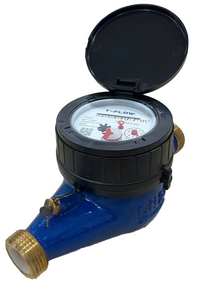Đồng hồ nước sạch T-flow TFM DN32 cấp 2 vỏ đồng