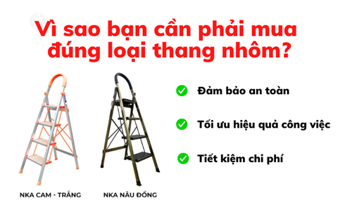 Các lưu ý khi mua thang nhôm để đảm bảo an toàn