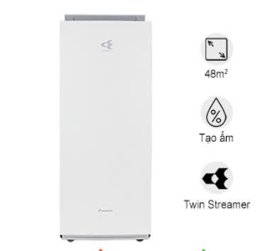 Máy lọc không khí tạo ẩm Daikin MCK70ZVM7-W