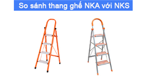 3 điểm khác nhau cần biết giữa thang nhôm ghế NKA và thang ghế NKS