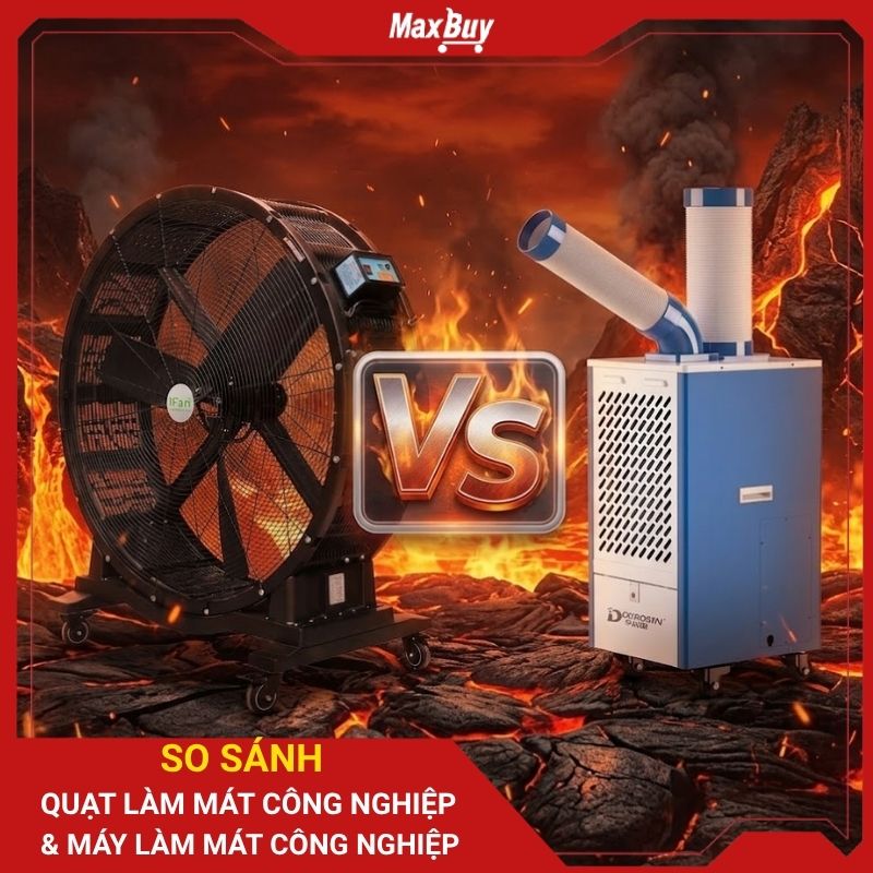 Chọn quạt làm mát công nghiệp hay máy làm mát công nghiệp hiệu quả hơn?