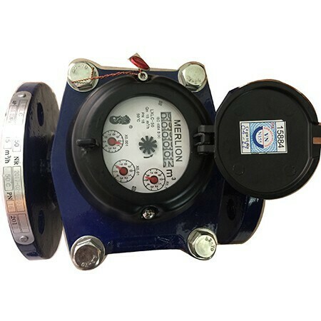Đồng hồ nước thân gang Merlion LXLC-65 đường kính phi 73