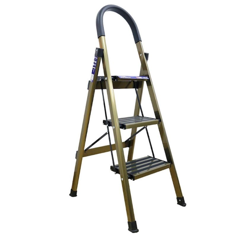 Thang nhôm ghế tay vịn 3 bậc chính hãng Nikawa NKA-03