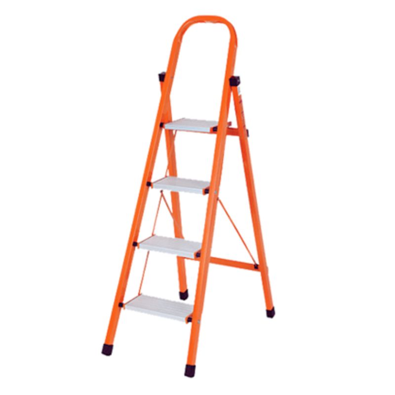 Thang nhôm ghế tay vịn 4 bậc chính hãng Nikawa NKS 04