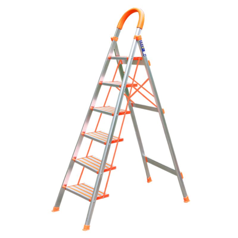 Thang nhôm ghế tay vịn 6 bậc chính hãng Nikawa NKA-06