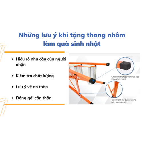 Các mẫu thang nhôm dùng làm quà sinh nhật