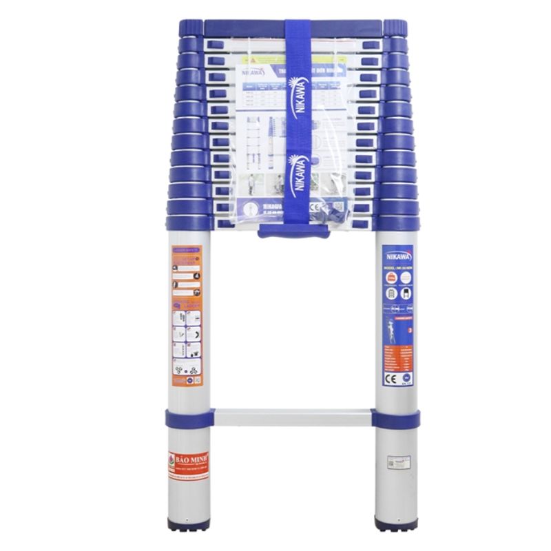 Thang nhôm rút/xếp đơn chính hãng Nikawa NK-50 5m