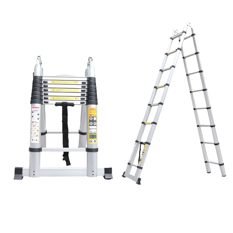 Thang nhôm rút/xếp đôi đa năng chính hãng Ameca AMI-380 3,8m