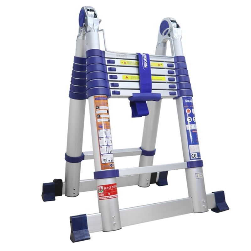 Thang nhôm rút/xếp đôi Nikawa NK-44AI-Pri chiều cao 4,4m