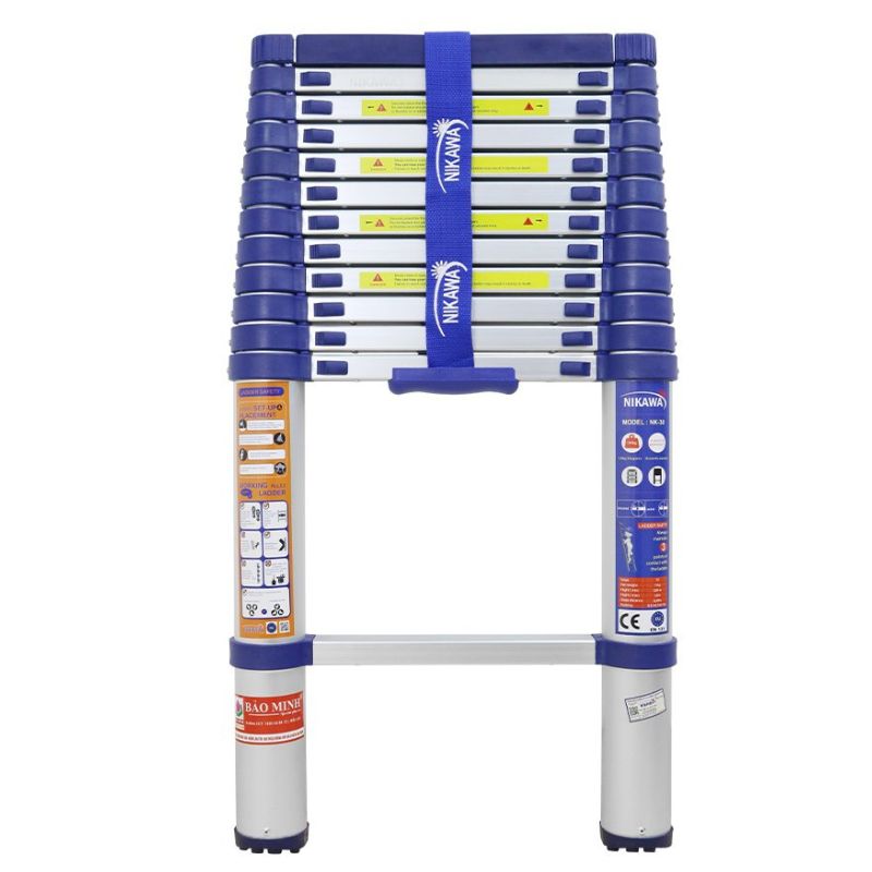 Thang nhôm rút/xếp đơn chính hãng Nikawa NK-38 3,8m