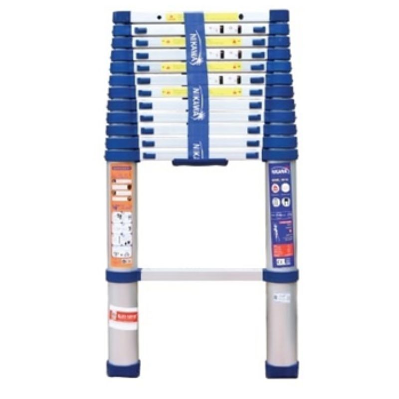 Thang nhôm rút/xếp đơn Nikawa NK-44 chiều cao 4,4 m