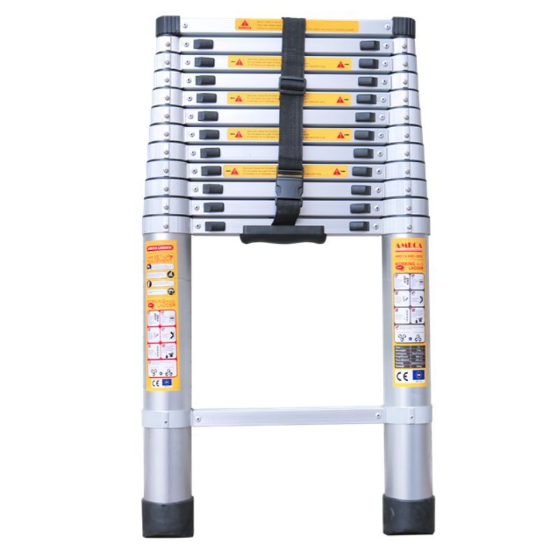 Thang rút/ xếp đơn đai nhôm Ameca AMC-380D chiều cao 3m8