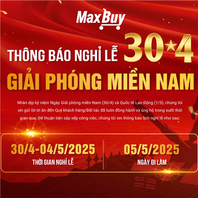 THÔNG BÁO NGHỈ LỄ 30/4 VÀ 1/5