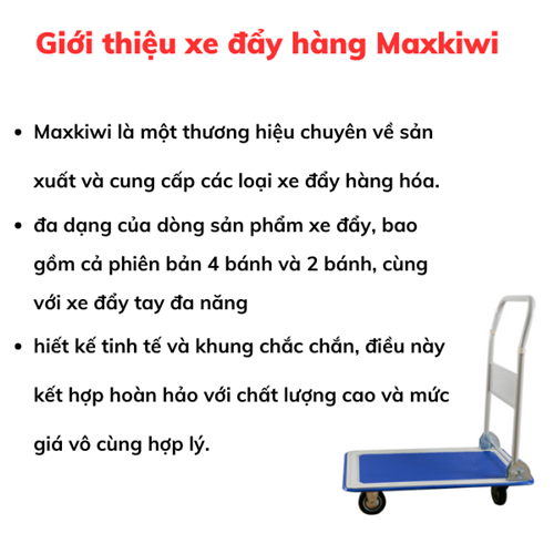 Các loại xe đẩy hàng Maxkiwi phổ biến trên thị trường