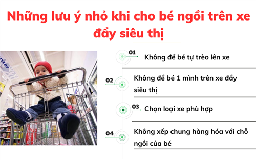 Những tiện ích của xe đẩy siêu thị cho bé mang lại