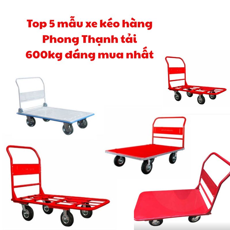 Top 5 mẫu xe kéo hàng Phong Thạnh tải 600kg đáng mua nhất