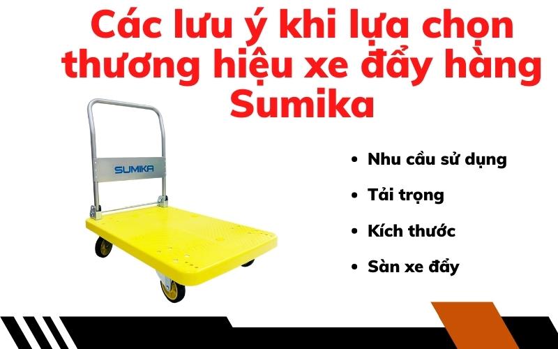 Các lưu ý khi lựa chọn thương hiệu xe đẩy hàng Sumika