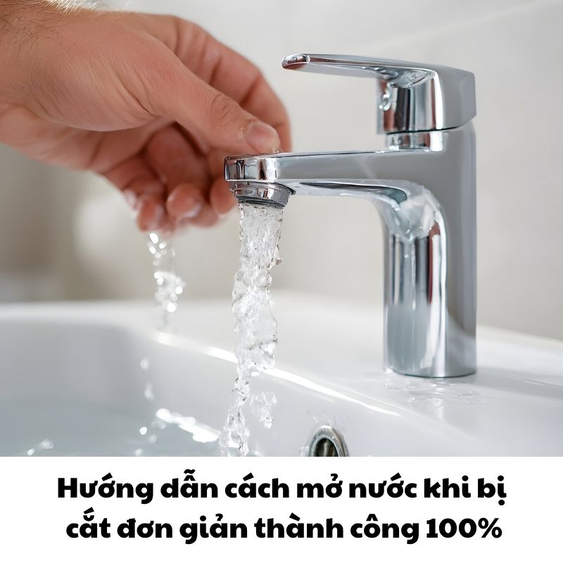 Hướng dẫn cách mở nước khi bị cắt đơn giản thành công 100%