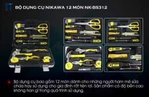 chi tiết bộ dụng cụ 21 món nikawa nk-bs312