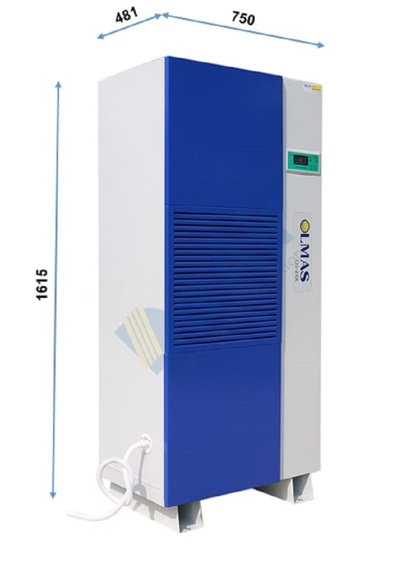 kích thước của máy hút ẩm Olmas OS-210L