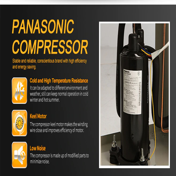 Hệ máy nén Panasonic của máy hút ẩm công nghiệp Dorosin DP-20S
