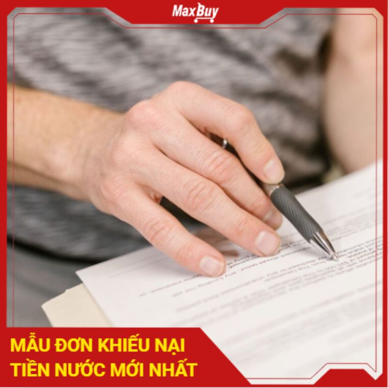 Mẫu đơn khiếu nại tiền nước khi hóa đơn tăng bất thường