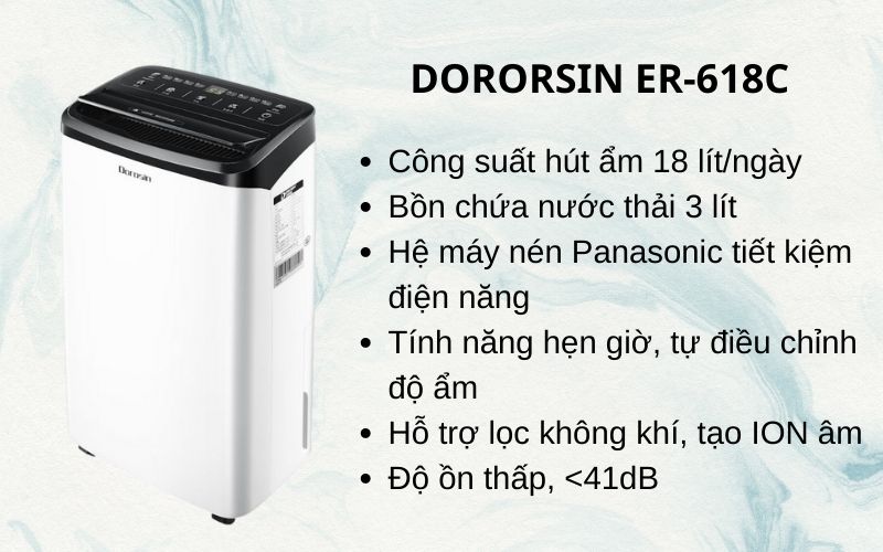 Máy hút ẩm Dorosin ER-618C