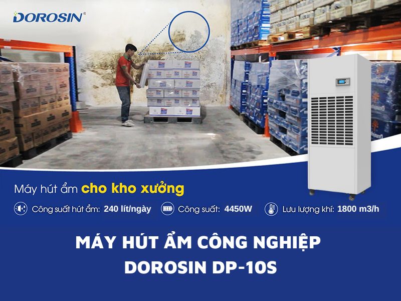 Máy hút ẩm công nghiệp Dorosin DP-10S
