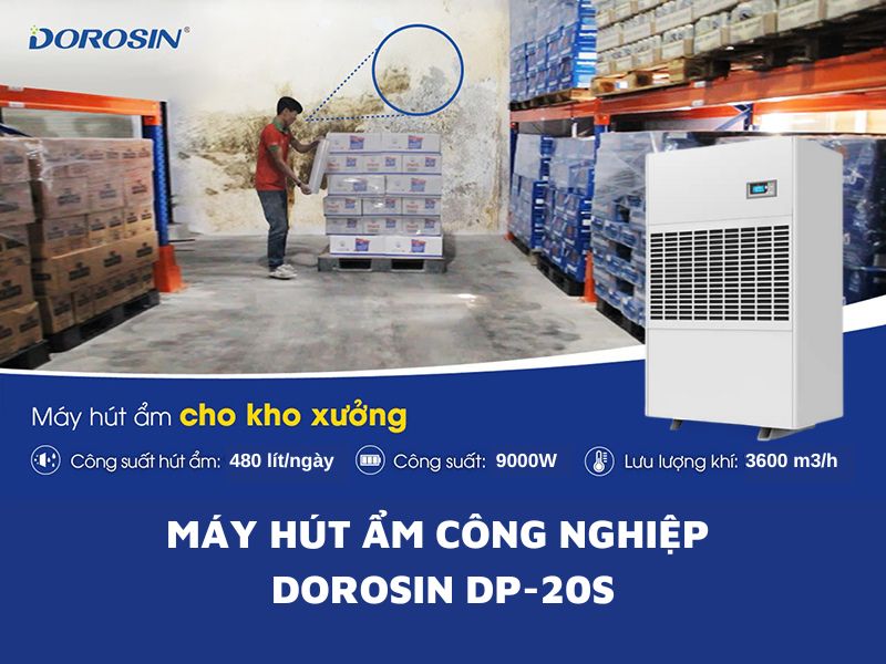 Máy hút ẩm công nghiệp Dorosin HP-20S