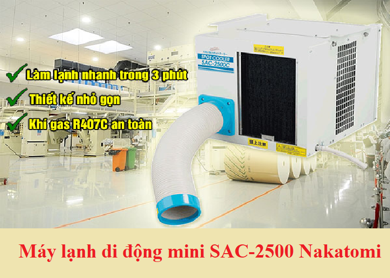 Máy lạnh di động SAC-2500 Nakatomi