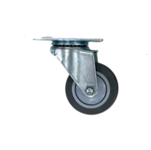 Bánh xe TPR xám D75 xoay tròn