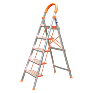 Thang nhôm ghế tay vịn 5 bậc chính hãng Nikawa NKA-05