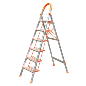 Thang nhôm ghế tay vịn 6 bậc chính hãng Nikawa NKA-06