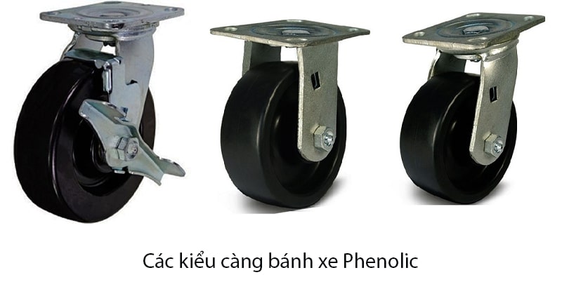 Các loại bánh xe đẩy chịu nhiệt Phenolic