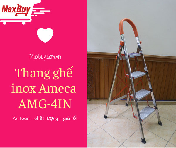 Thang ghế inox Ameca AMG-4IN