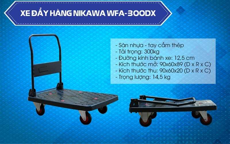 xe đẩy hàng sàn nhựa Nikawa WFA-300DX