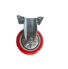 Bánh xe PU nhựa đỏ D125 dẫn hướng