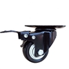 Bánh xe PVC viền đen D40 xoay khóa Bánh xe PVC viền đen D40 xoay khóa