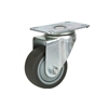 Bánh xe TPR xám D125 xoay tròn