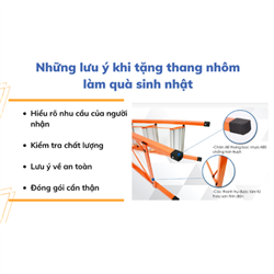 Các mẫu thang nhôm dùng làm quà sinh nhật