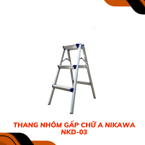 Thang nhôm gấp chữ A Nikawa NKD-03