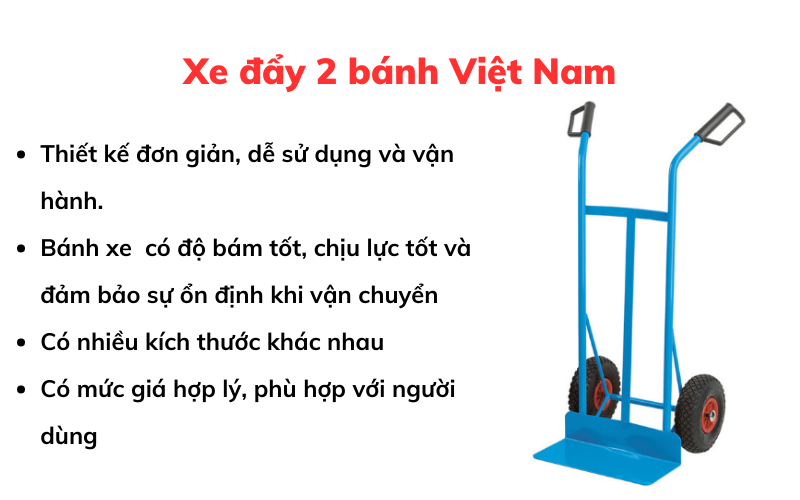 Xe đẩy 2 bánh Việt Nam